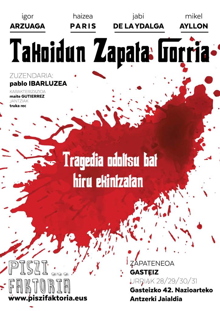 TAKOIDUN ZAPATA GORRIA KARTELA (handia)